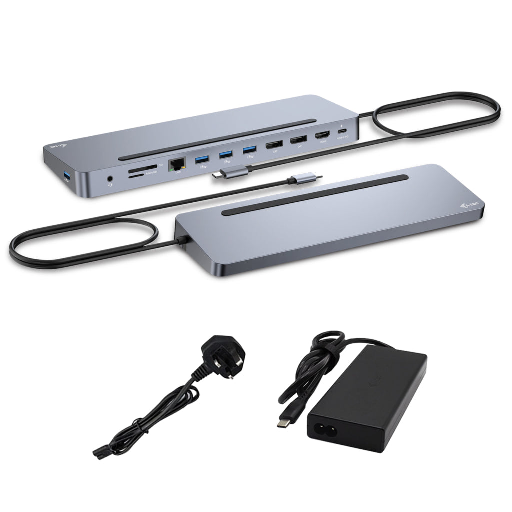 i-tec C31FLAT2PDPRO100W dockningsstationer för bärbara datorer Kabel USB 3.2 Gen 1