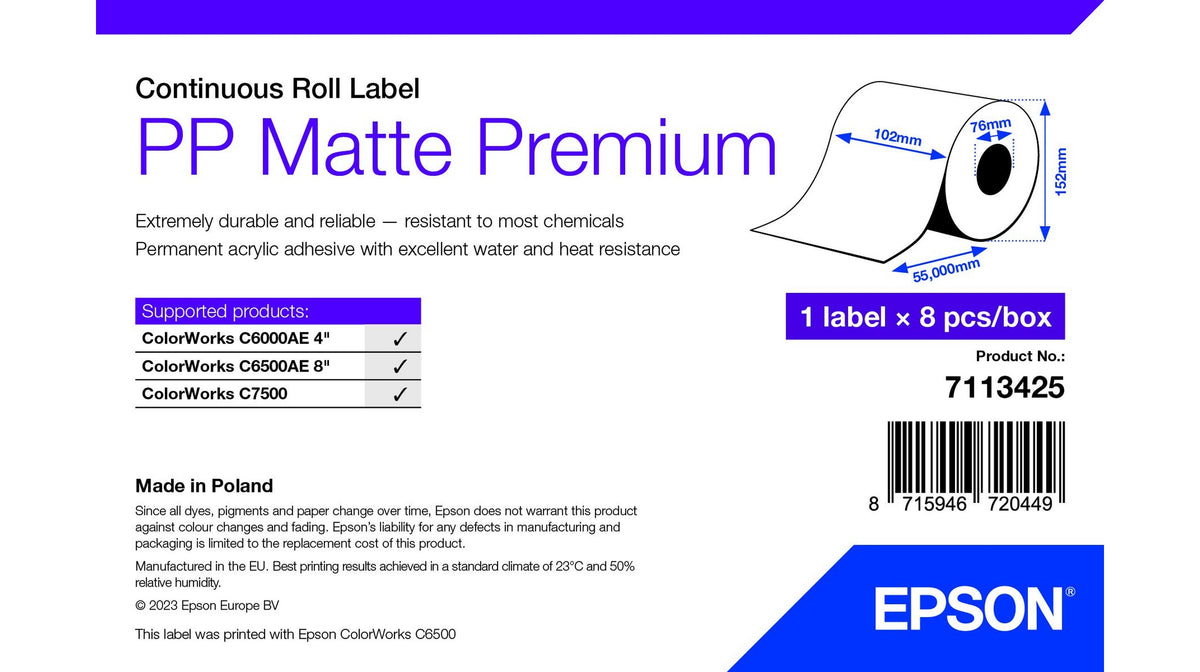 Epson PP Matte Label Premium