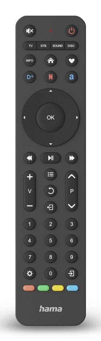 Hama 00221053 fjärrkontroll IR trådlös TV Tryckknappar