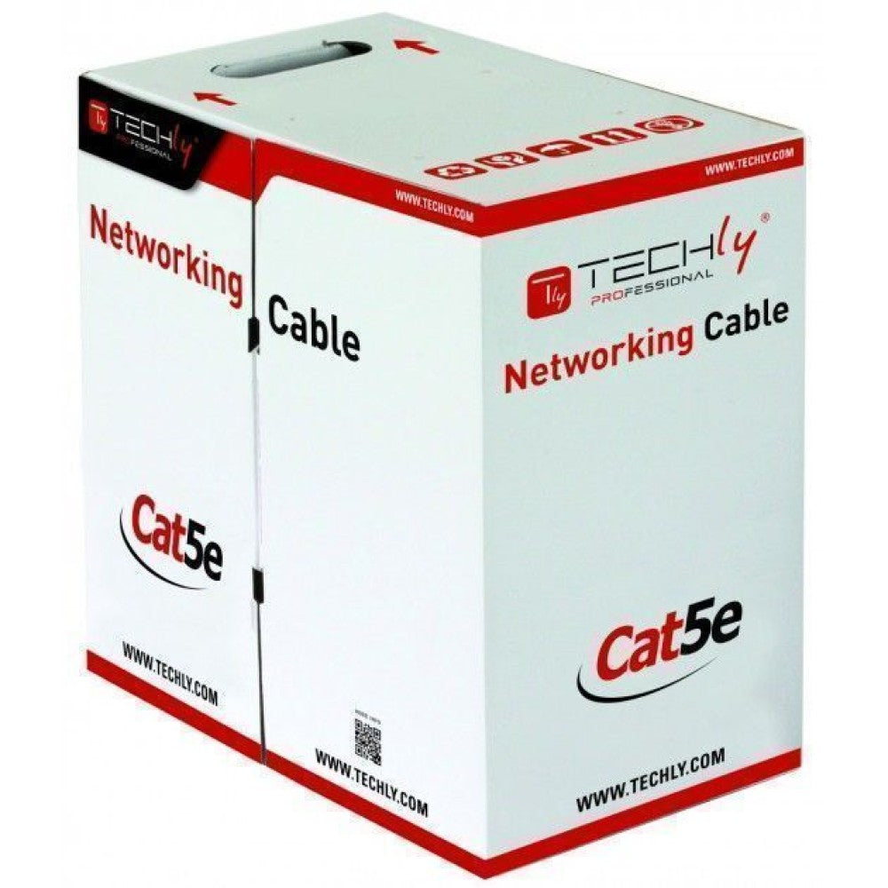 Techly ITP8-RIS-0305LO nätverkskablar Svart 305 m Cat5e F/UTP (FTP)