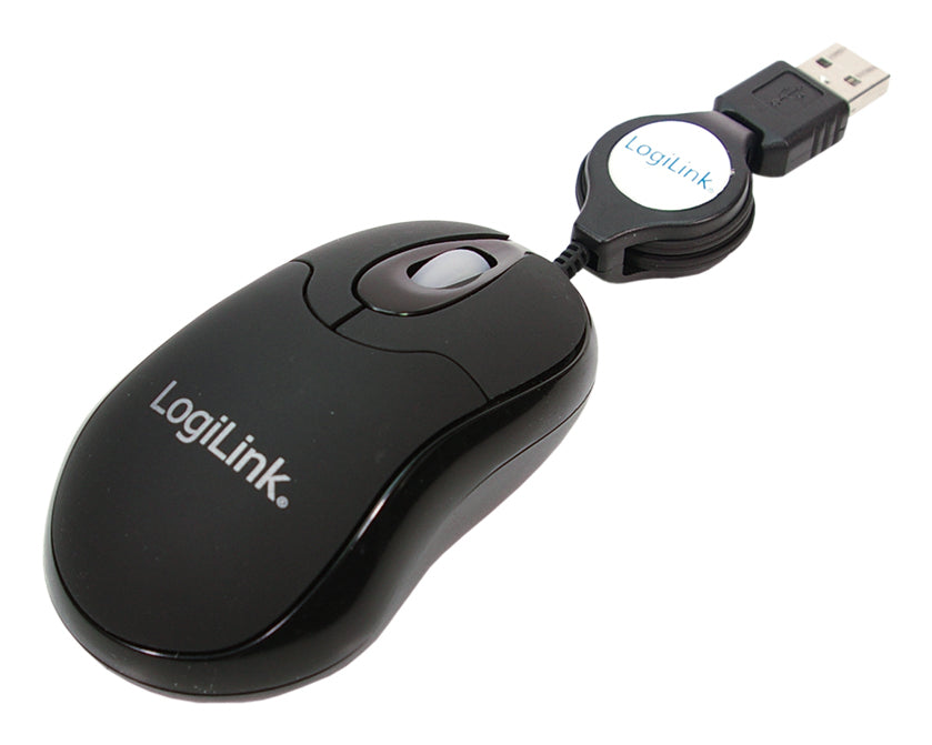 LogiLink ID0016 datormöss Kontor Ambidextrous USB Type-A Optisk 800 DPI