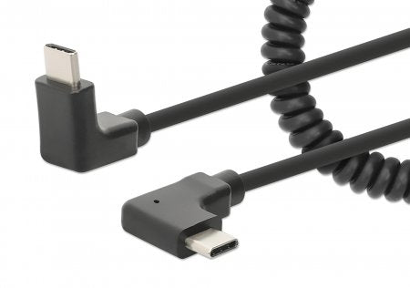 Manhattan 356213 USB-kablar 1 m USB C Svart