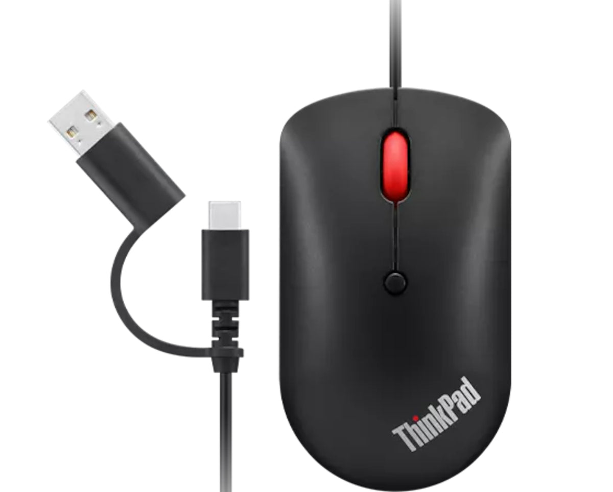 Lenovo 4Y51D20850 datormöss Kontor Ambidextrous USB Type-C Optisk 2400 DPI