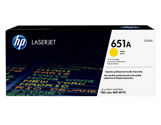 HP 651A gul LaserJet-tonerkassett