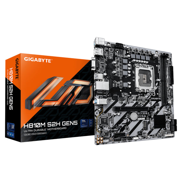 GIGABYTE H810M S2H GEN5 moderkort Intel H810 LGA 1851 (Socket V1) micro ATX