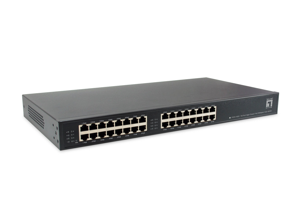 LevelOne POH-1620 PoE-adapters Snabb Ethernet