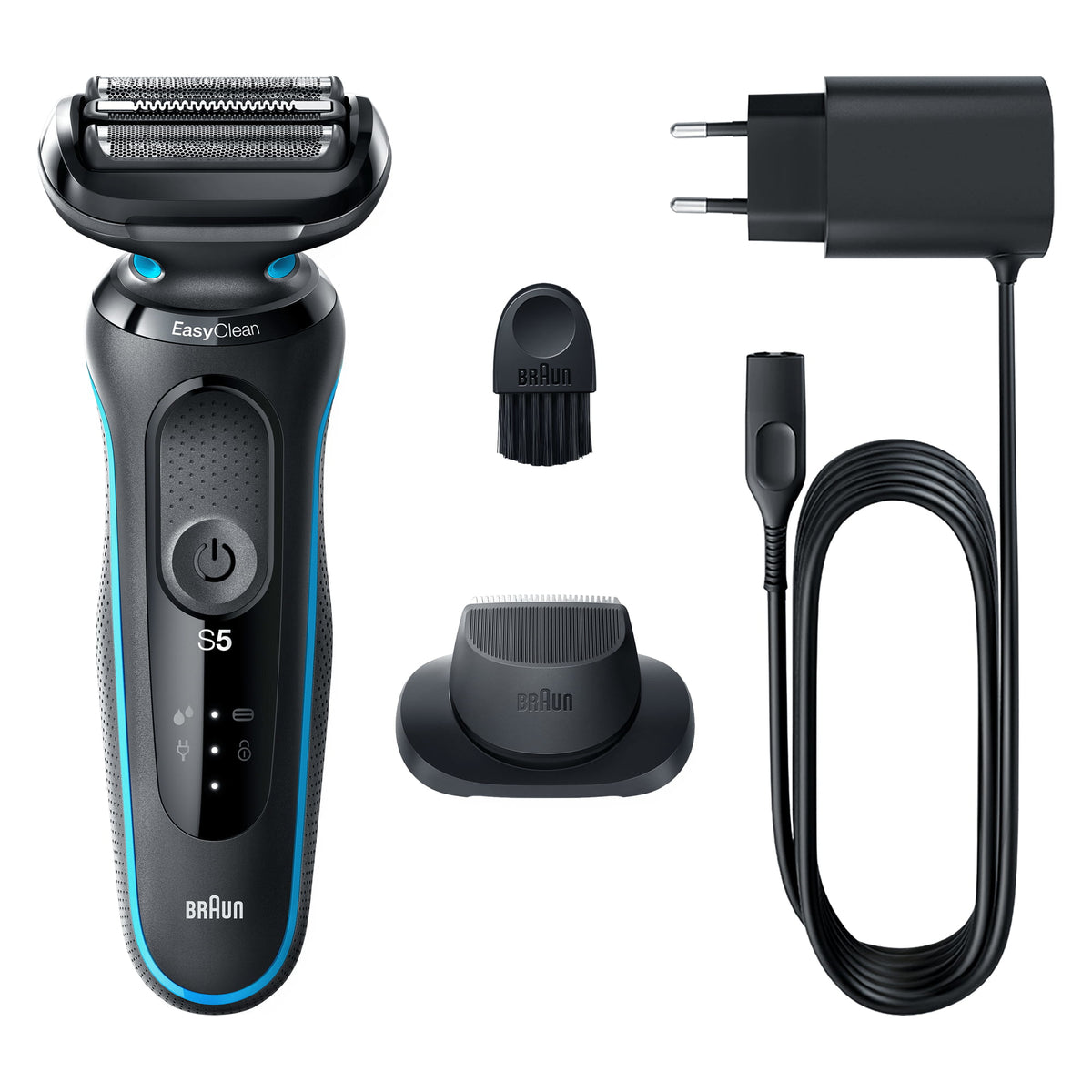 Braun Series 5 51-M1200s rakapparater för män Folierakapparat Trimmer Svart