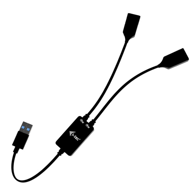i-tec USB-A Cable HUB 2 port (2x USB-A) USB-kablar USB 3.2 Gen 1 (3.1 Gen 1) 0,1 m USB A 2 x USB A 5 Gbit/s