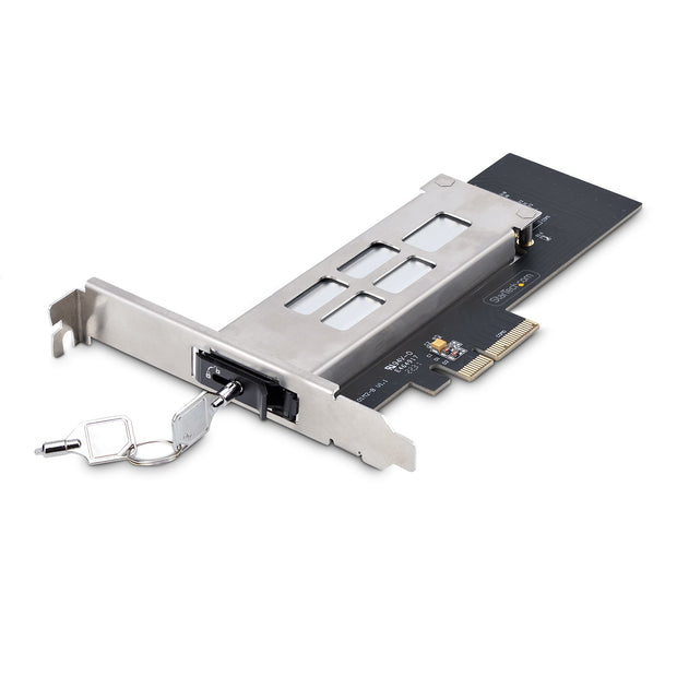 StarTech.com M.2 NVMe SSD till PCIe x4 flyttbart ställ/bakplan med avtagbart fack för PCI