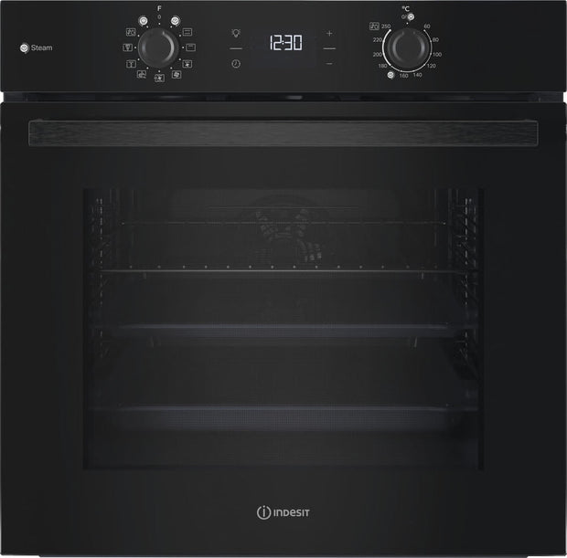 Indesit IO K58HS B 71 l Svart ugnar