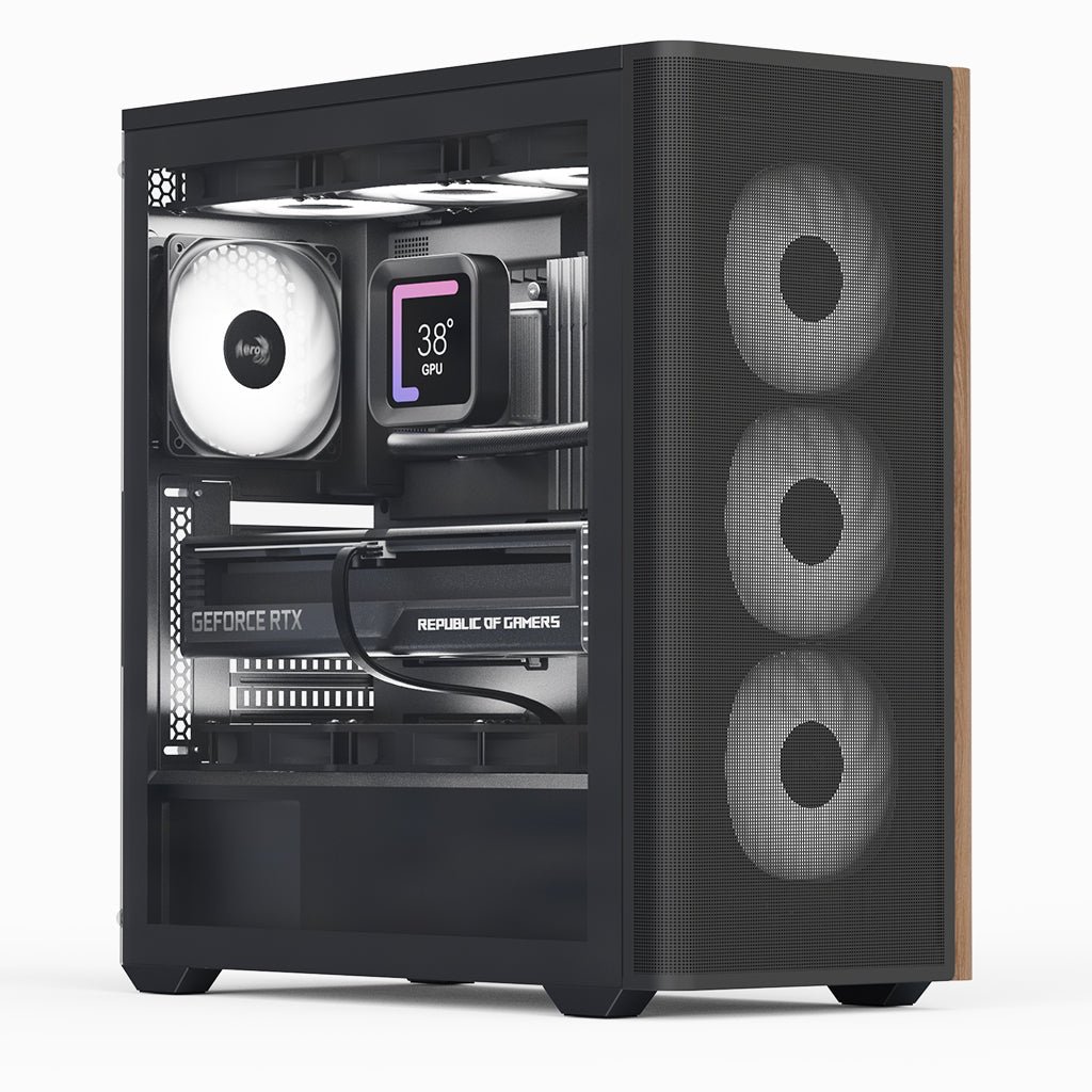 Aerocool D501A Midi Tower Svart