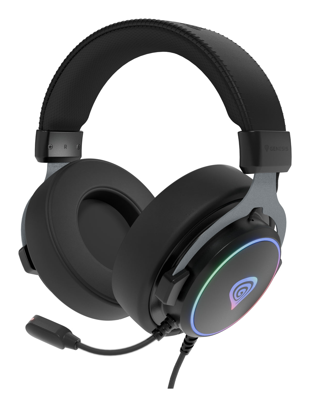 GENESIS Neon 764 Headset Kabel Huvudband Spela USB Type-A Svart