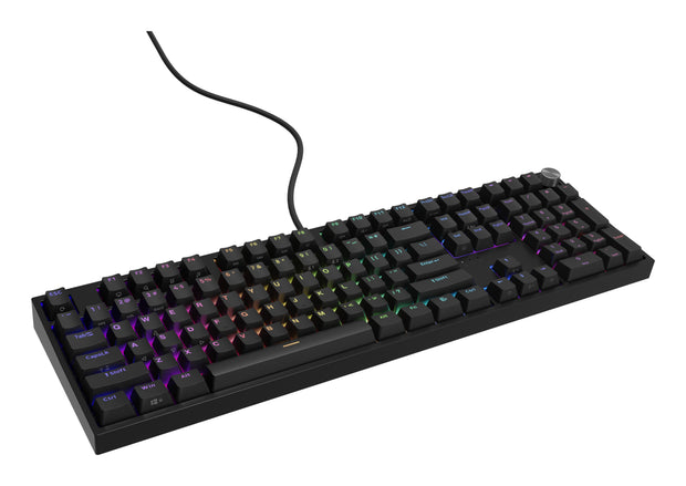 GENESIS THOR 404 tangentbord Universal USB QWERTY Engelsk Svart