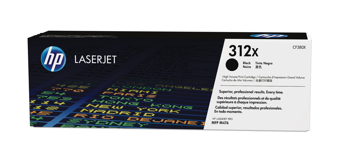 HP 312X svart LaserJet-tonerkassett med hög kapacitet