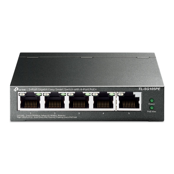 TP-Link TL-SG105PE nätverksswitchar hanterad L2 Gigabit Ethernet (10/100/1000)