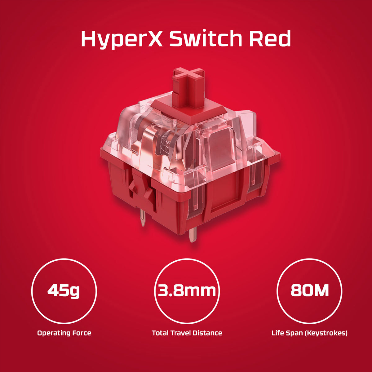 HyperX Alloy Origins Core PBT HX Red