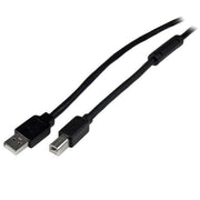 StarTech.com USB2HAB65AC USB-kablar USB 2.0 20 m USB A USB B 0,48 Gbit/s Svart