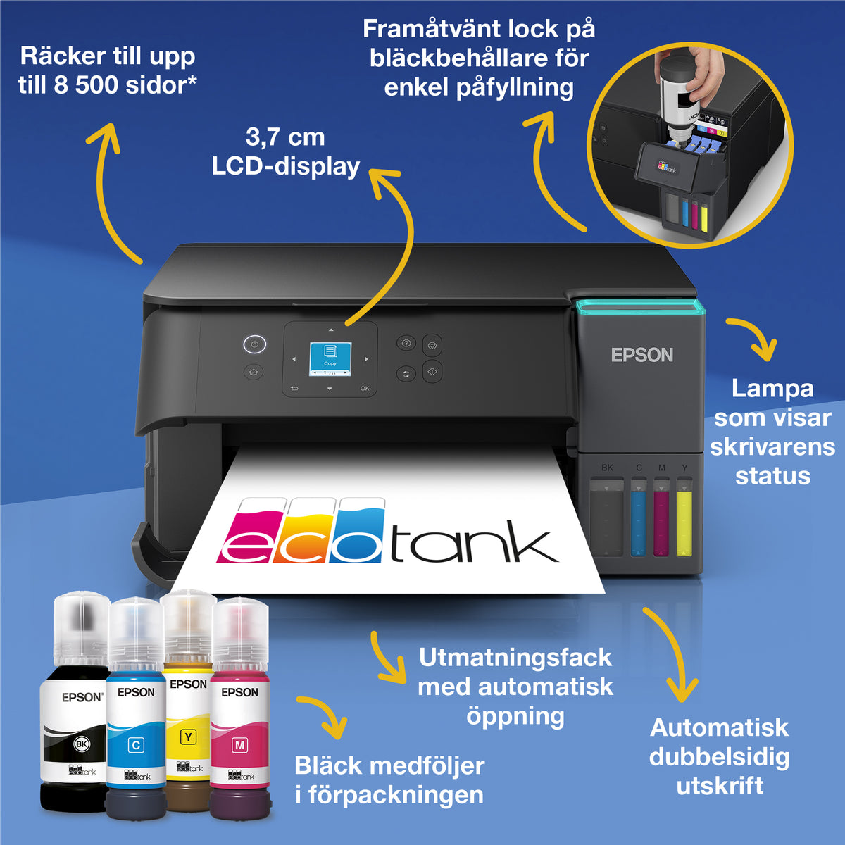 Epson EcoTank ET-2950 - Bläckstråleskrivare - Duplex