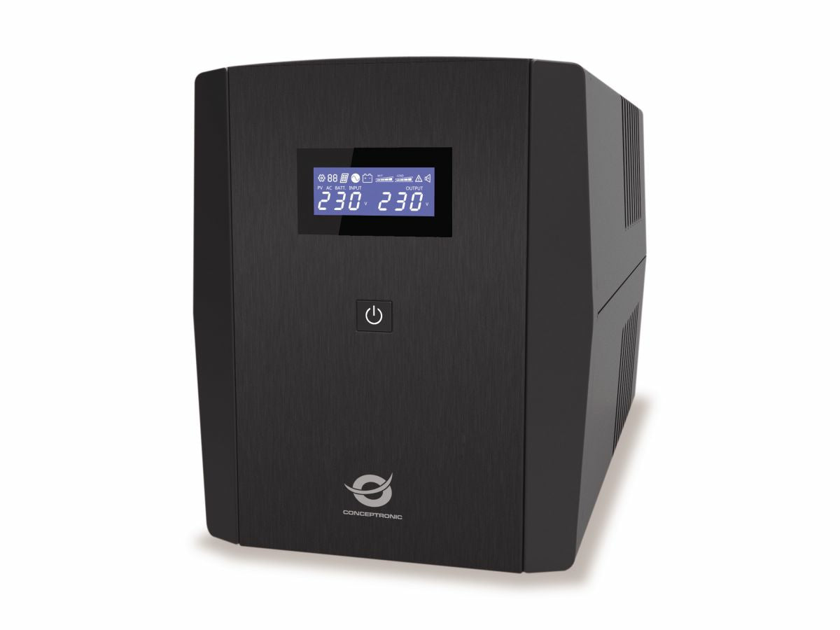 Conceptronic ZEUS08E strömskydd (UPS) Linjeinteraktiv 1,5 kVA 900 W 6 AC-utgångar