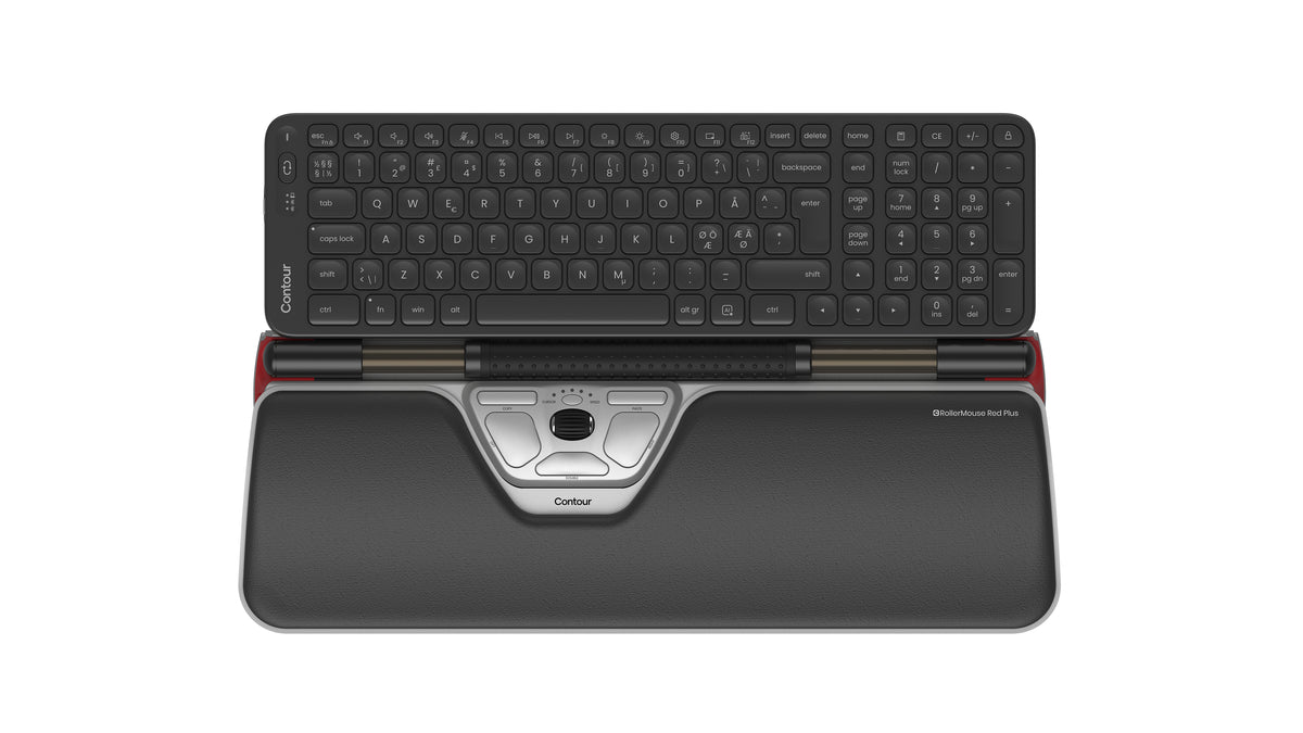 Contour Design Contour RollerMouse Red Plus & Balance Mid-Size Tangentbord Combo