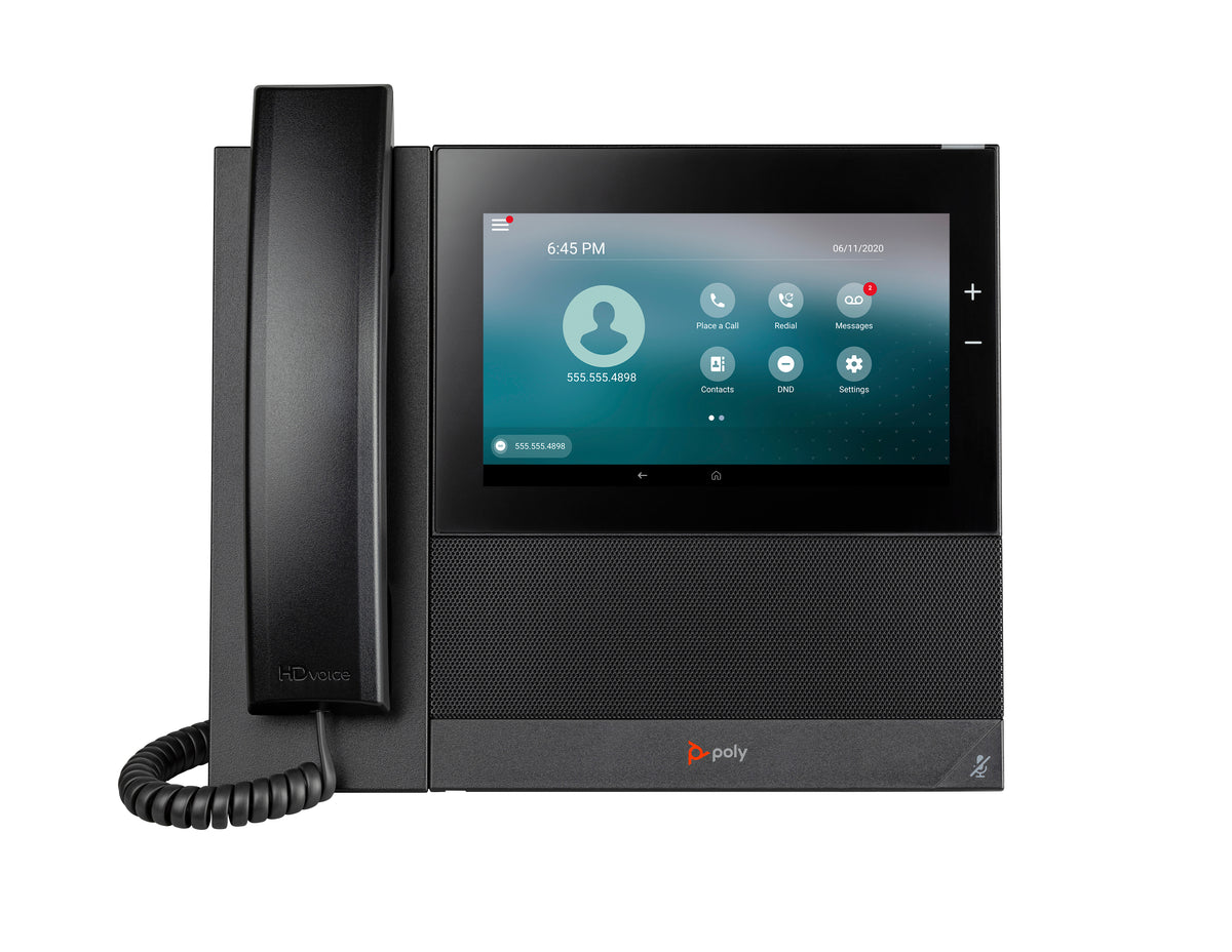 HP Poly CCX 600 Business Media Phone med öppen SIP och PoE-aktiverad