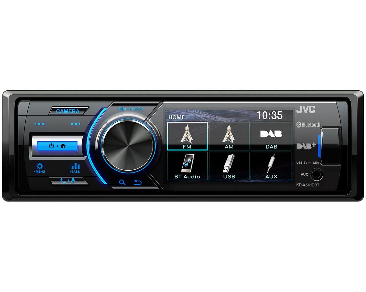 JVC KD-X561DBT radio/digitalmottagare för bil Svart