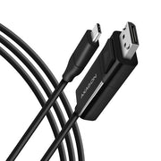 Axagon RVC-DPC videokabeladapter 1,8 m USB Type-C DisplayPort Svart