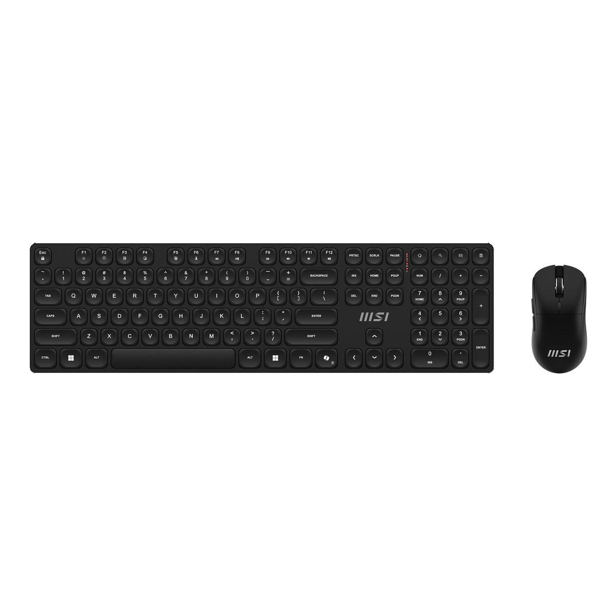MSI FORGE K210 WIRELESS COMBO tangentbord Mus inkluderad Hem / Kontor USB QWERTY