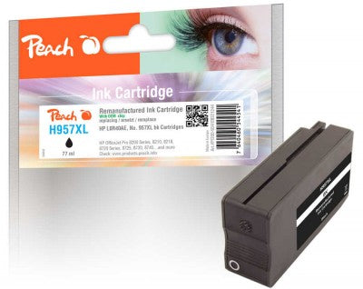Peach PI300-934 bläckpatroner Kompatibel Svart