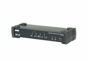 ATEN USB 3.0 4K DisplayPort MST KVMP-switch med 4 portar (kablar medföljer)