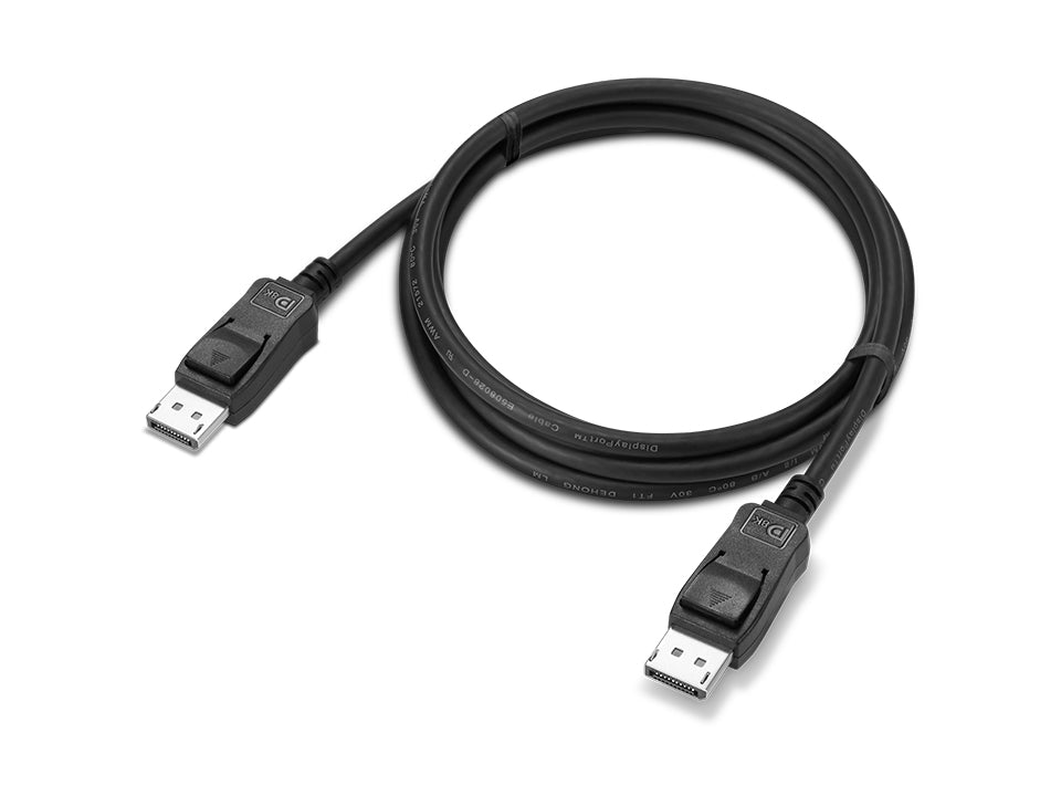 Lenovo 4X91U92142 DisplayPort-kabel 1,8 m Svart