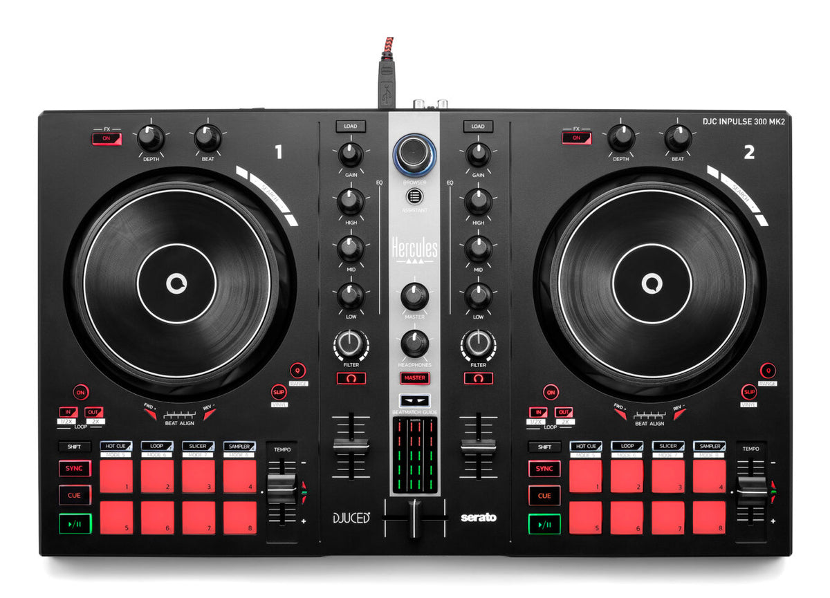 Hercules INPULSE 300 MK2 Scratch-enhet för vinyl Svart