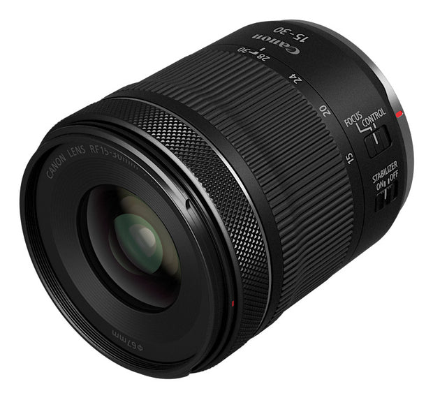 Canon RF 15-30 mm f4.5-6.3 IS STM MILC Ultravidvinkelobjektiv Svart