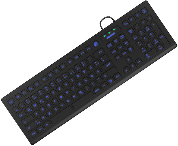 KeySonic KSK-8031INEL-B (DE) tangentbord Industriell USB QWERTZ tyska Svart