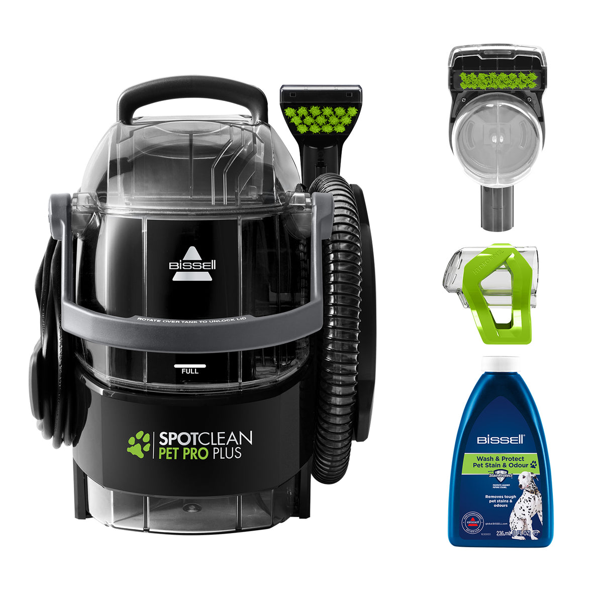 Bissell SpotClean Pet Pro Plus mattvätt Handhållen Djup Svart