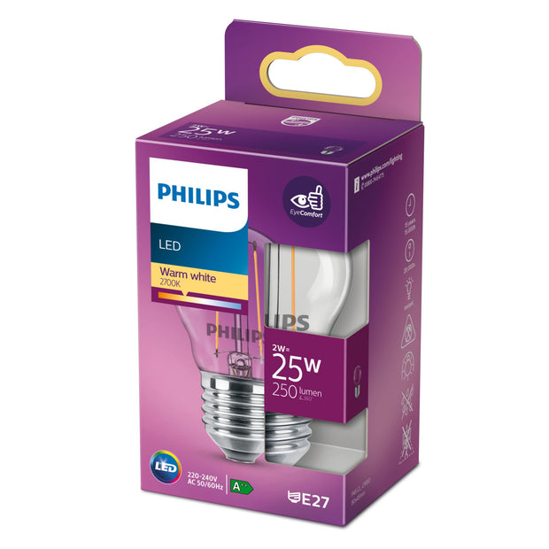 Philips Filamentkronljuskälla klar 25 W P45 E27