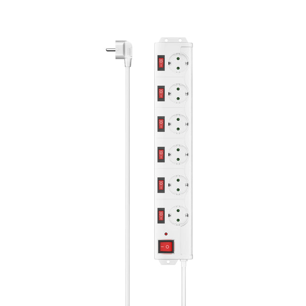 Hama 00223159 smart grenuttag 6 AC-utgångar 1,4 m 3680 W