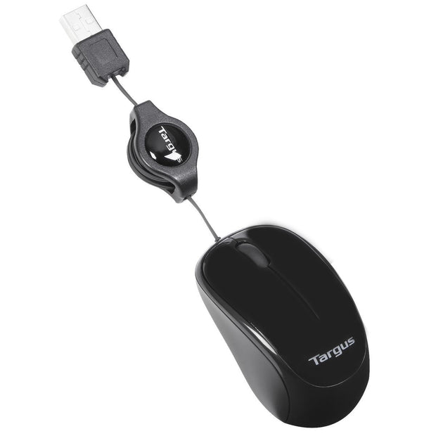 Targus AMU75EU datormöss Resor Ambidextrous USB Type-A Blue Trace 1000 DPI