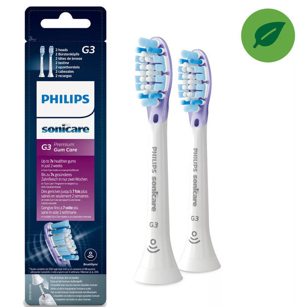Philips Sonicare G3 Premium Gum Care HX9052/17 2x Soniska tandborsthuvuden