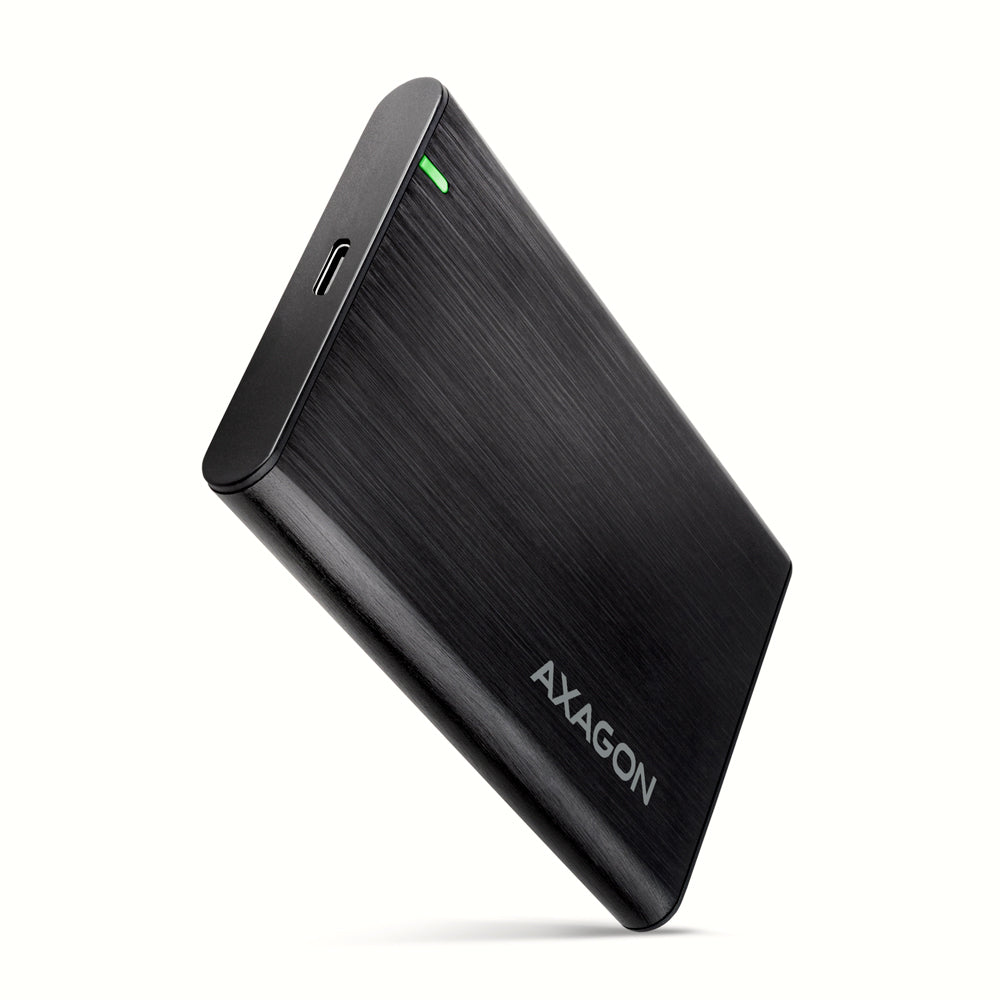 Axagon EE25-A6C Hölje för lagringsenheter HDD- / SSD kabinett Svart 2.5"
