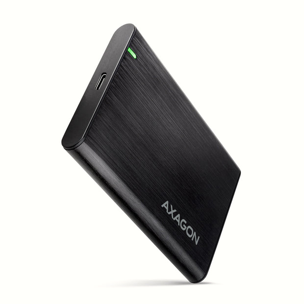 Axagon EE25-A6C Hölje för lagringsenheter HDD- / SSD kabinett Svart 2.5"