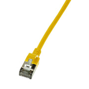 LogiLink CQ9037S nätverkskablar Gul 1 m Cat6a S/FTP (S-STP)