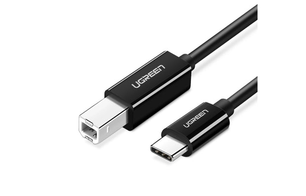 Ugreen 6957303888115 USB-kablar USB 2.0 1 m USB C USB B Svart
