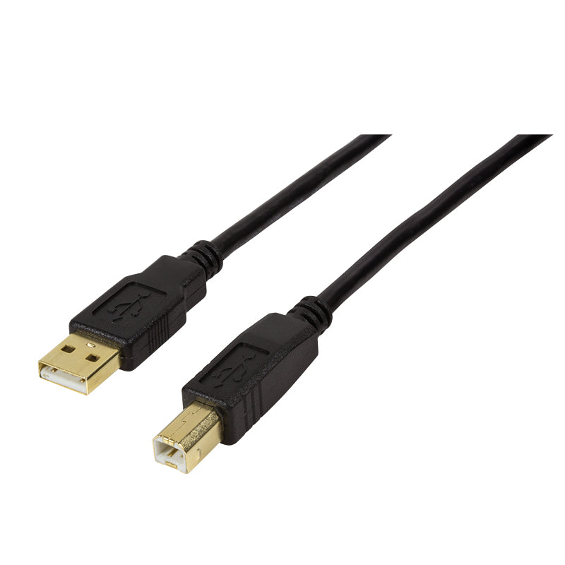 LogiLink UA0264 USB-kablar USB 2.0 10 m USB A USB B 0,48 Gbit/s Svart