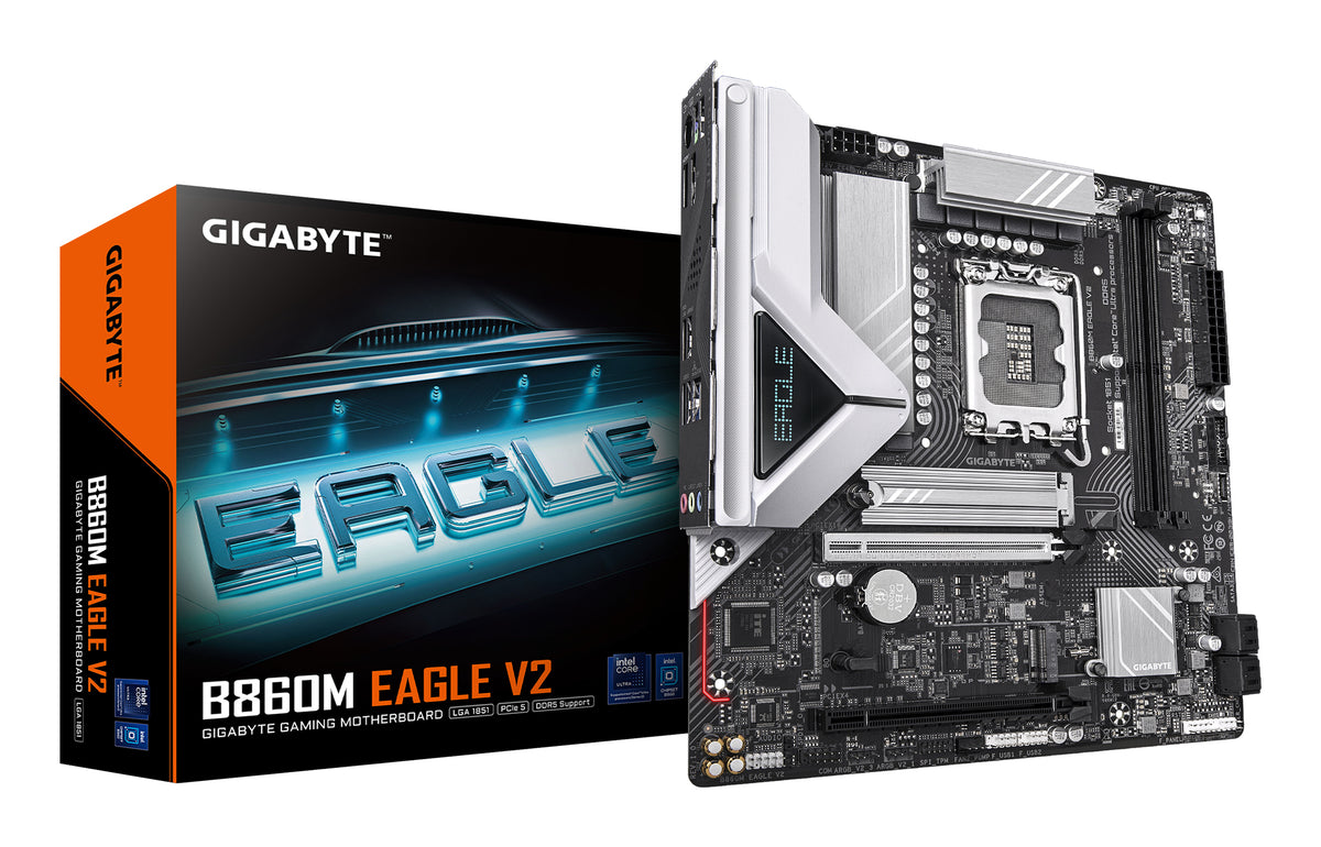 GIGABYTE B860M EAGLE V2 moderkort Intel B860 LGA 1851 (Socket V1) micro ATX