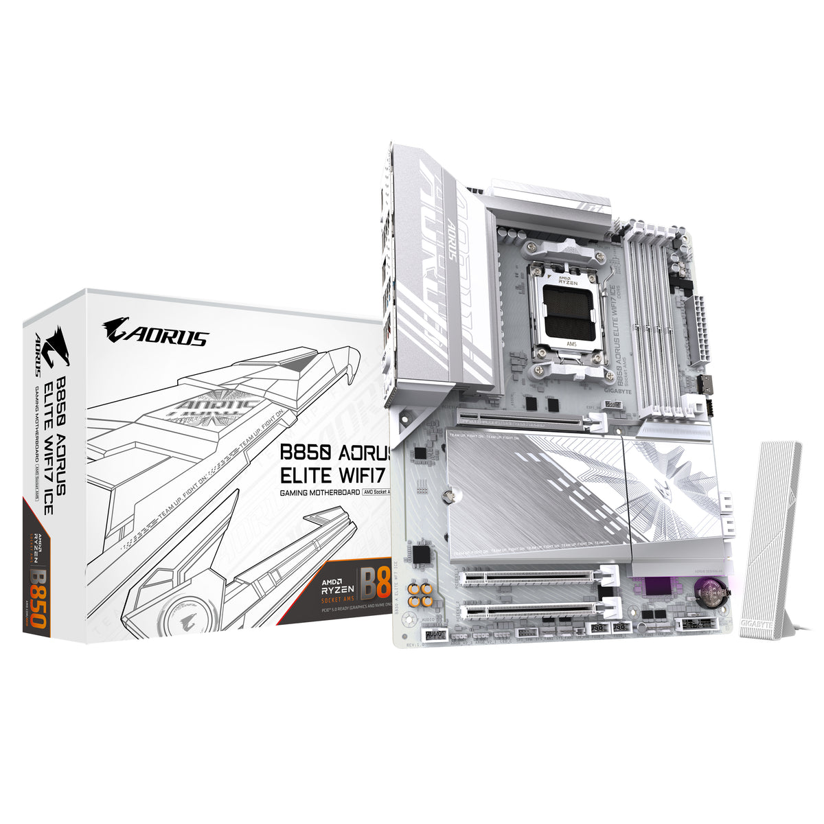 GIGABYTE B850 AORUS ELITE WIFI7 ICE AMD B850 AM5-sockel ATX