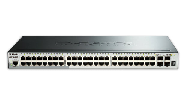 D-Link DGS-1510-52X nätverksswitchar hanterad L3 Gigabit Ethernet (10/100/1000) 1U Svart