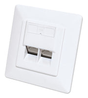 Intellinet 771917 eluttag 2 x RJ-45 Vit