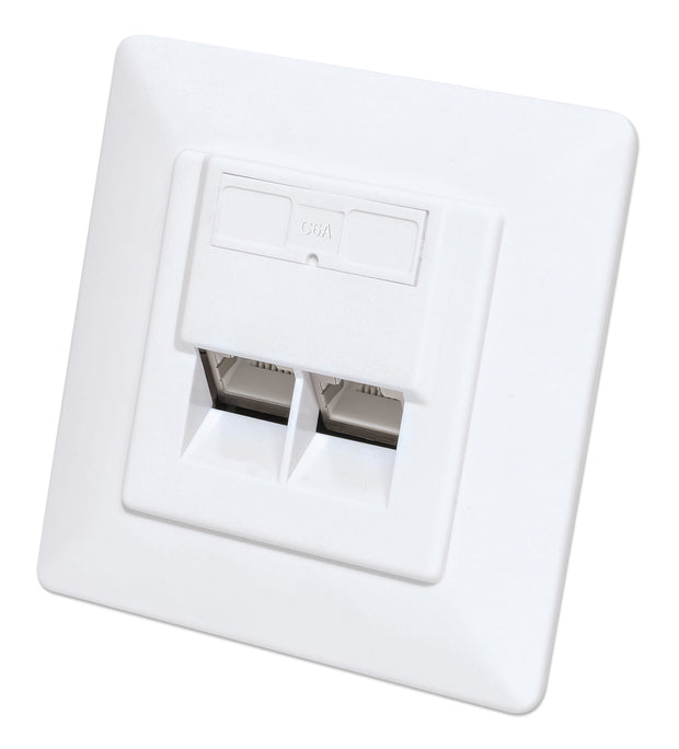 Intellinet 771917 eluttag 2 x RJ-45 Vit