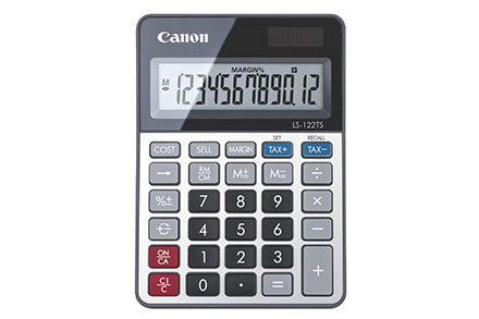 Canon LS-122TS miniräknare Skrivbord Display Grå